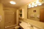 Full Bath in Main Hallway in Condo at Waterville Valley